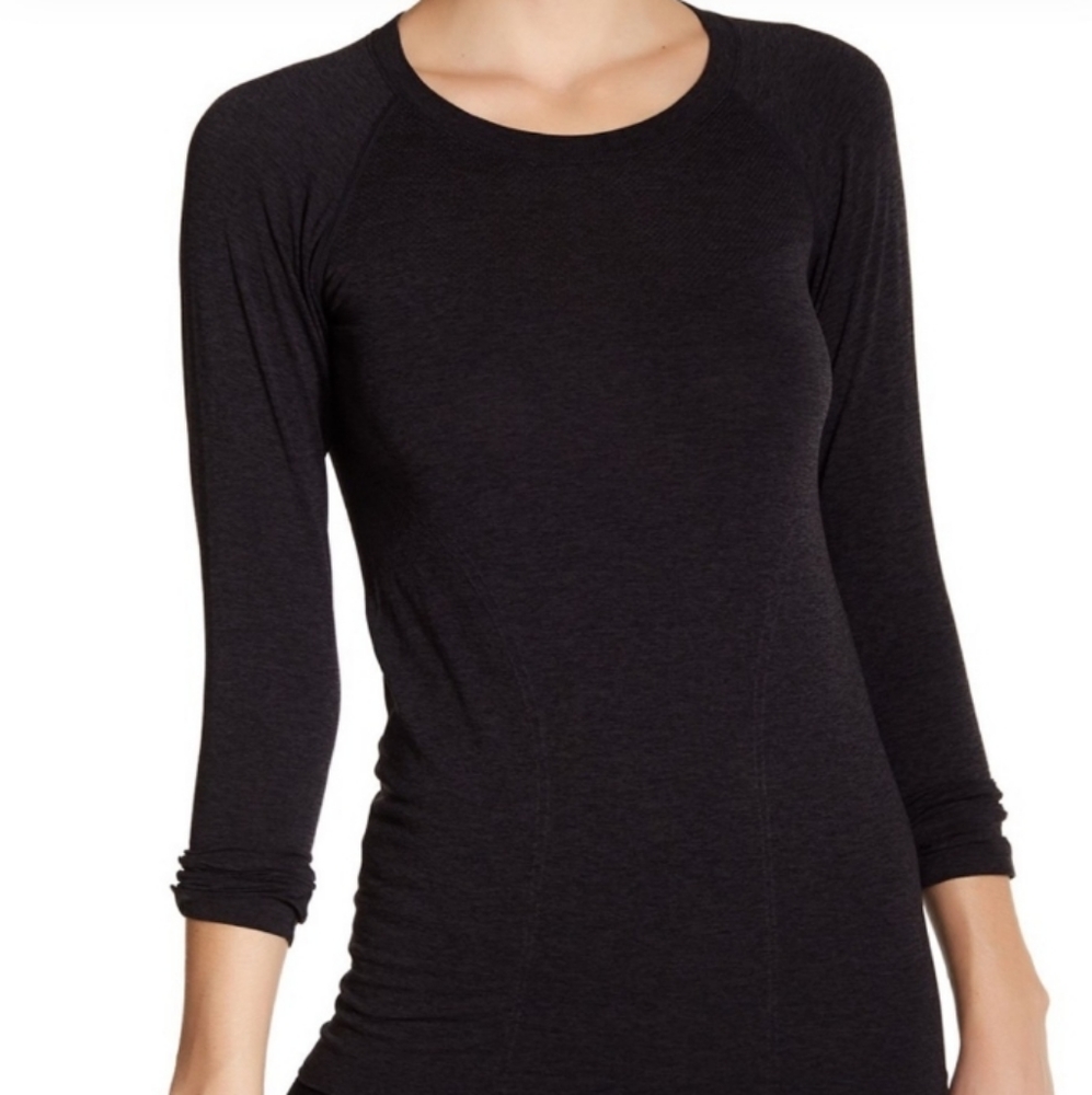 Z by Zella Solid Black Capsule Wardrobe Layering Soft Knit Top Sz 3X